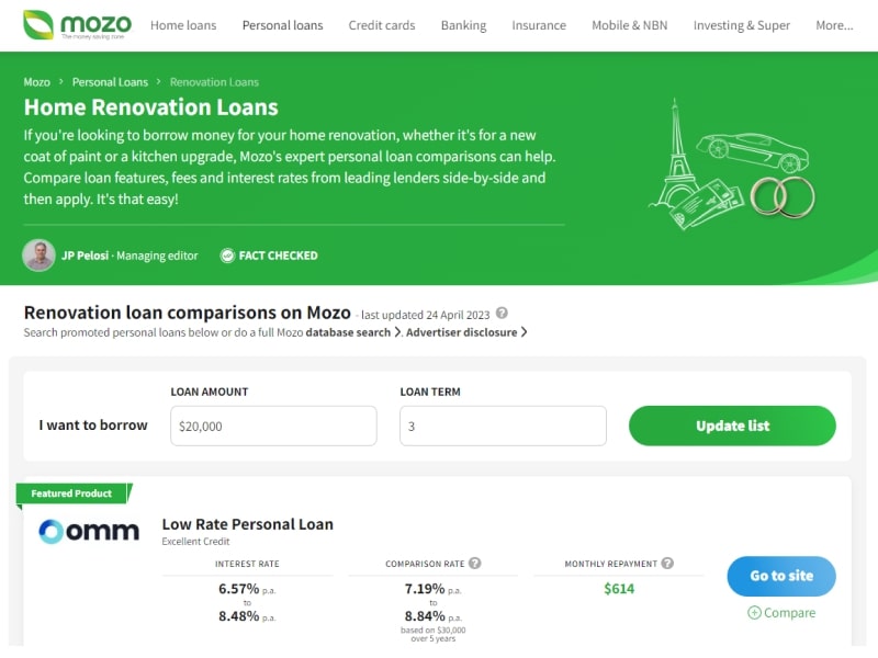 mozo debt consolidation loans